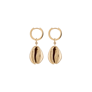 Cowrie Gold Earrings