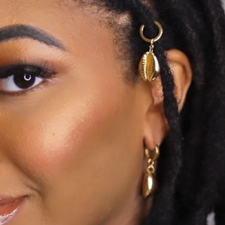 Cowrie Gold : Real Gold Loc Jewelry & Hair Charms for Braids