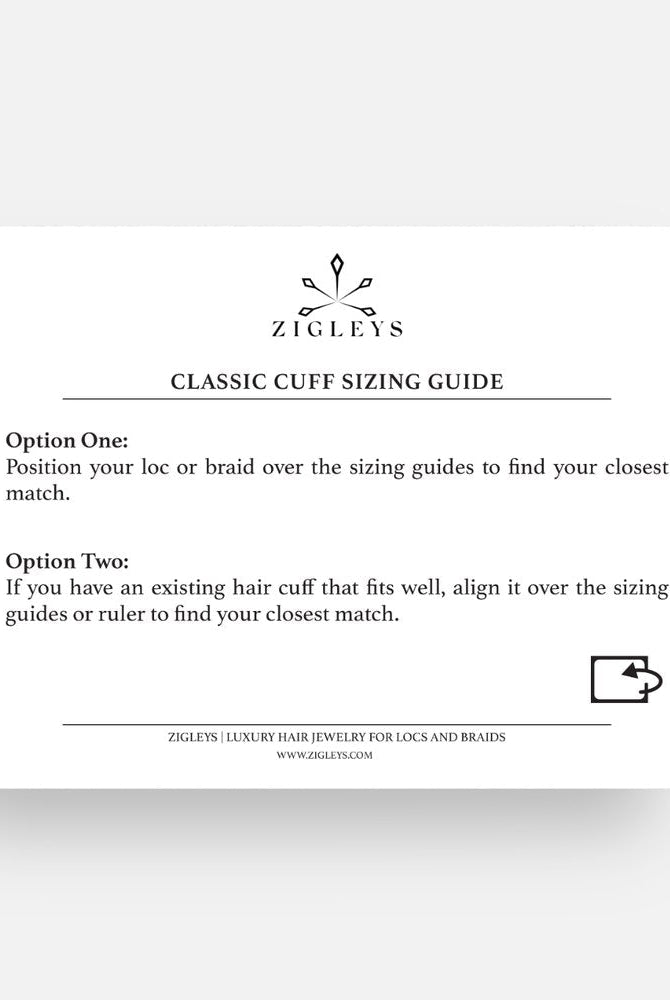 Sizing Guide for Classic Cuffs - Zigleys